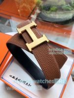 AAA Grade Replica HERMES Reversible Leather Strap 38mm Original style